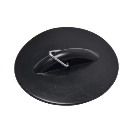 Sanivesk plugstop breed afdekplaat 60mm+Triangel 45,5mm kunststof zwart 4pp