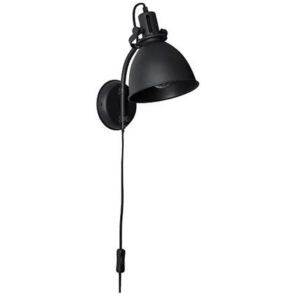 Brilliant wandlamp Jesper zwart E27 2