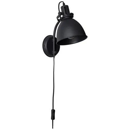 Brilliant wandlamp Jesper zwart E27 4