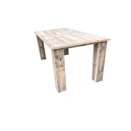 Table de jardin Wood4you Texas bois d'échafaudage marron 170x76x78cm 3