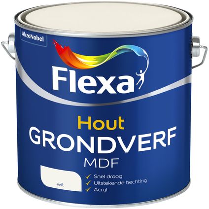 Flexa Mdf grondverf wit 2,5 L