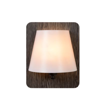 Lucide wandlamp Idaho grijs hout E14