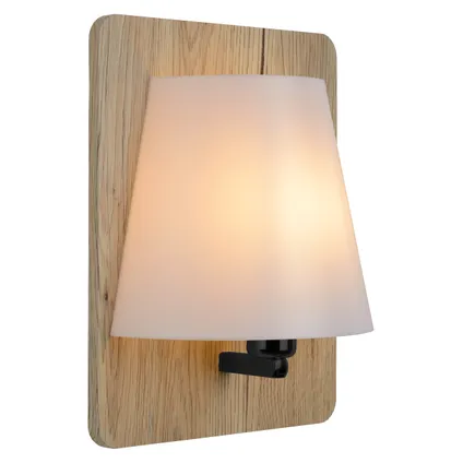 Lucide wandlamp Idaho licht hout E14 3