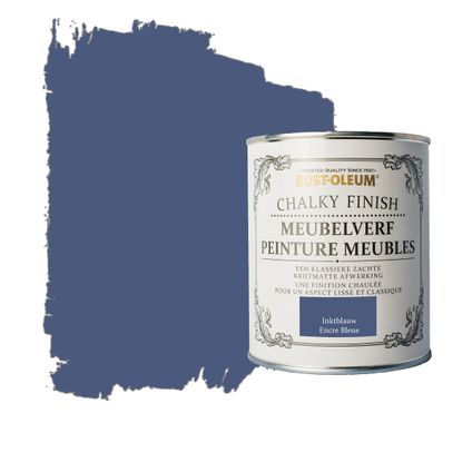 Rust-Oleum meubelverf Chalky Finish inktblauw 125ml