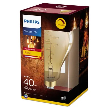 Ampoule LED globe Philips Deco 6,5W E27 2