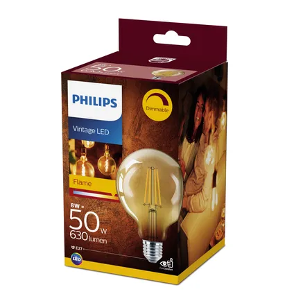 Philips LED-lamp Deco bol 8W E27 2