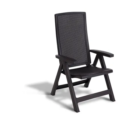 Allibert chaise ajustable 'Montreal' graphite 2 pcs