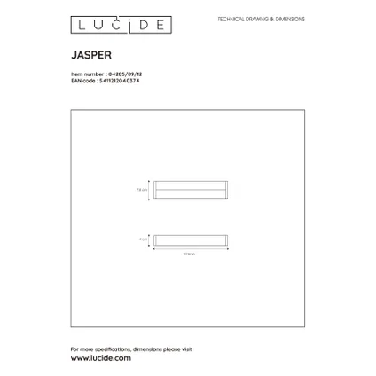 Lucide wandlamp Jasper mat chroom 9W 10