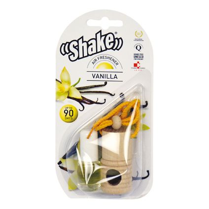 Shake luchtverfrisser + navulling vanille 4,5ml 2 stuks