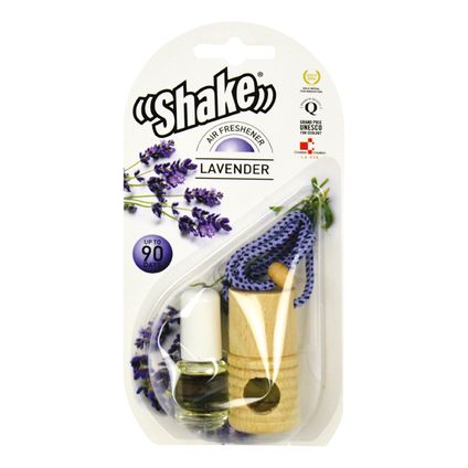 Shake luchtverfrisser + navulling lavendel 4,5ml 2 stuks