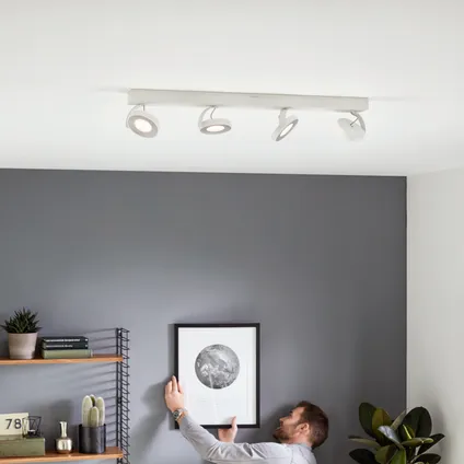 Spot de plafond Philips Clockwork blanc 4x4,5W 8