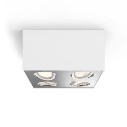 Spot LED Philips WarmGlow blanc 4x4,5W