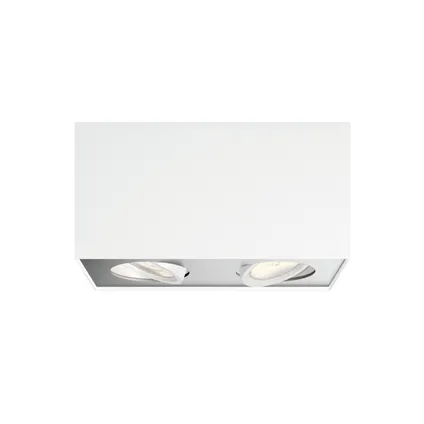 Spot LED Philips Box WarmGlow blanc 2x4,5W