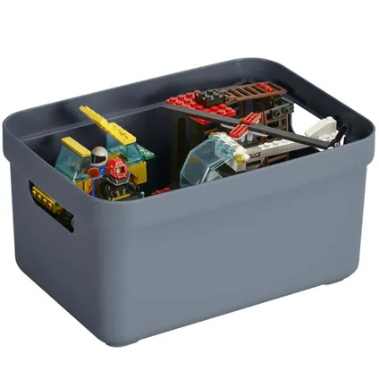 Sunware Opbergbox - kunststof - donkerblauw - 5 liter 4