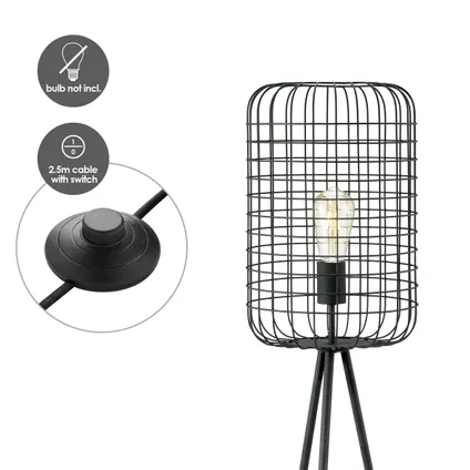 Home Sweet Home tafellamp Netting zwart ⌀28cm E27 6