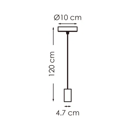 Home Sweet Home hanglamp Saga zwart ⌀4,7cm E27 5