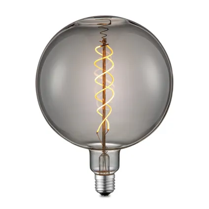 Home Sweet Home ledfilamentlamp Spiral G180 gerookt glas E27 6W