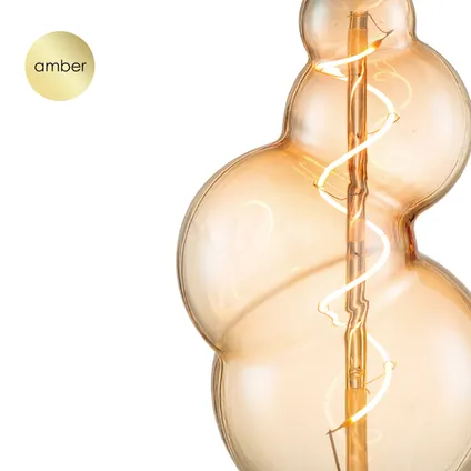 Ampoule LED à filament Home Sweet Home Bubble ambre E27 4W 5
