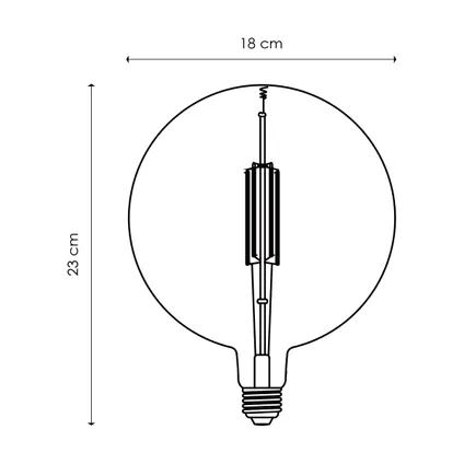 Ampoule LED à filament Home Sweet Home Carbon C G180 E27 4W 4