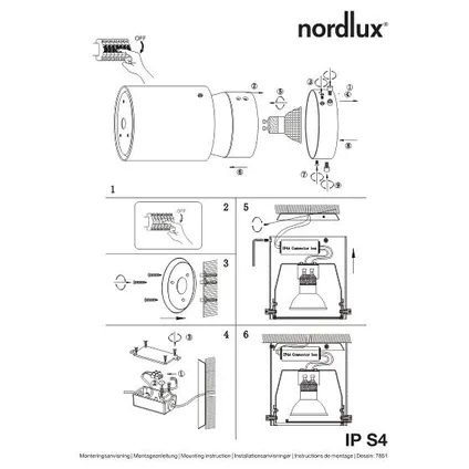Nordlux wandlamp Kasai mat chroom GU10 2