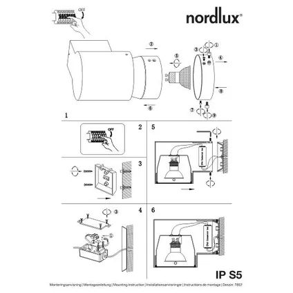 Nordlux wandlamp Kolyma wit GU10 2