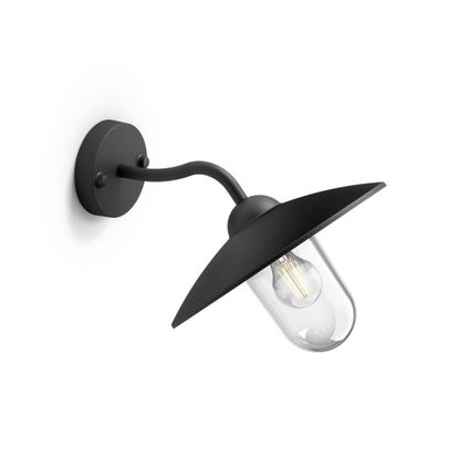 Philips wandlamp Hammock zwart E27 60W