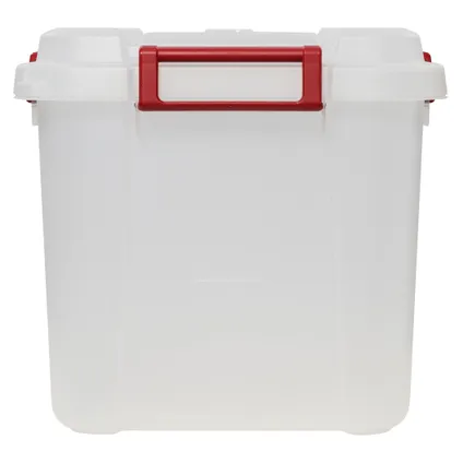 Keter opbergbox Outback transparant rood 60L 3