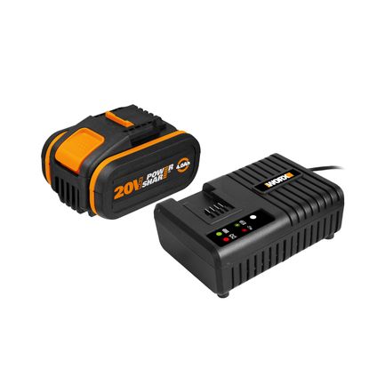 Batterie et chargeur Worx Starterset WA3609 20V 4Ah