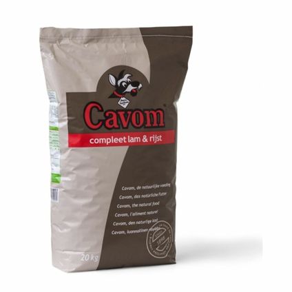 Cavom - Compleet Hondenvoer Lam - Rijst - 20 kg