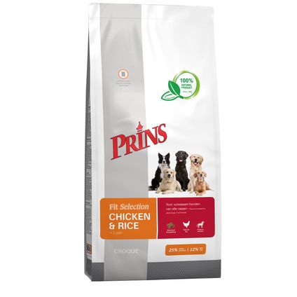 Prins Fit Selection dog chicken&rice 15kg