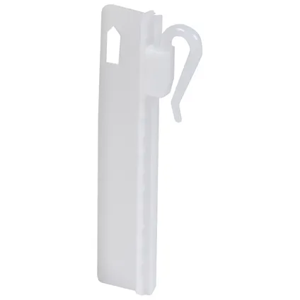 Agrafes Sencys plastique blanc 55mm - 25 pièces
