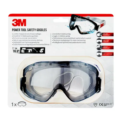 3M veiligheidsbril 2890C1 transparant 2