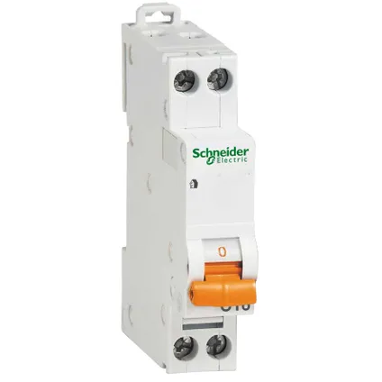 Schneider installatieautomaat 16A 1-polig + N B-karakteristiek