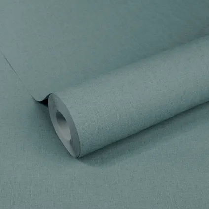 Papier peint intissé Decomode Basic textile bleu 2