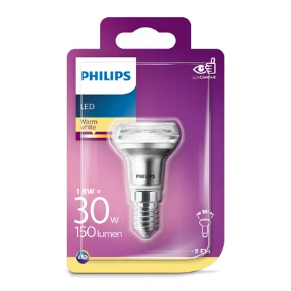 Philips LED-lamp reflector 1,8W E14 2