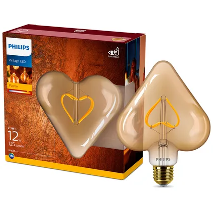 Philips LED-lamp Deco hart 2,3W E27 4