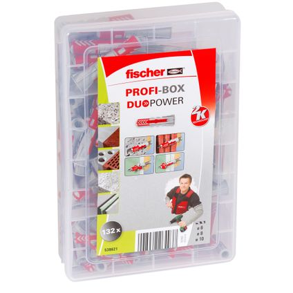 Fischer Profi-Box assortiment DuoPower nylonpluggen 132st.
