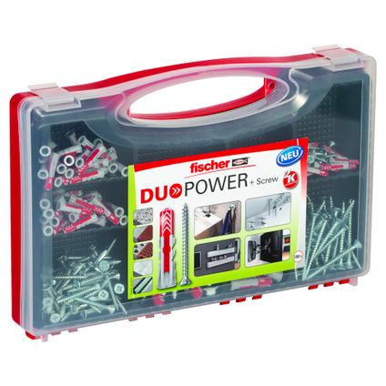 Fischer Red Box assortiment DuoPower nylon pluggen + schroeven 140st.