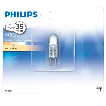 Capsule halogène Philips 25W Gy6,35 2