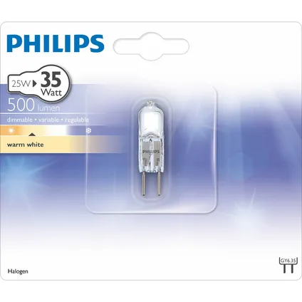 Philips halogeenlamp capsule 25W Gy6,35 4