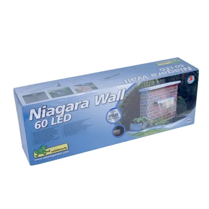 Cascade Ubbink Niagara inox 316L 35 LED blanc chaud 60x17,5x10cm 2