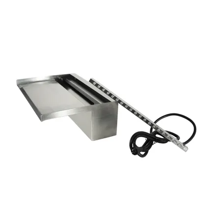 Ubbink Niagara waterval roestvrij staal 316L 35 LED warm wit 60x17,5x10cm 5