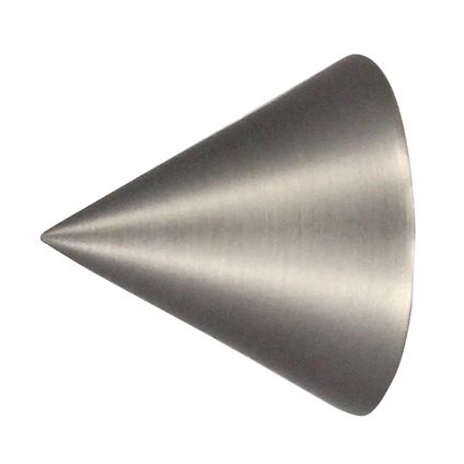 Mydeco eindknop gordijnroede cone RVS Ø16mm 2st