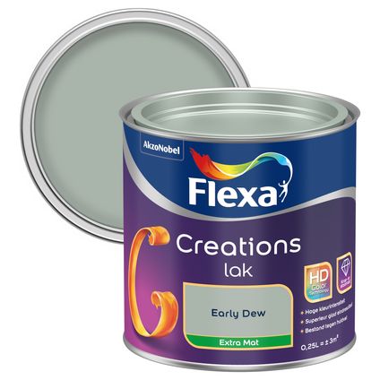 Flexa lak Creations extra mat early dew 250ml
