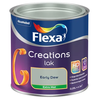Flexa lak Creations extra mat early dew 250ml 3