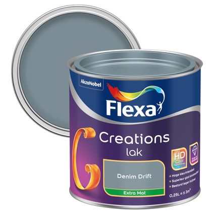 Flexa lak Creations extra mat denim drift 250ml