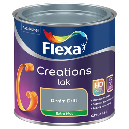 Flexa lak Creations extra mat denim drift 250ml 3