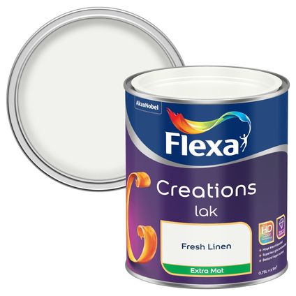 Flexa lak Creations extra mat fresh linen 750ml