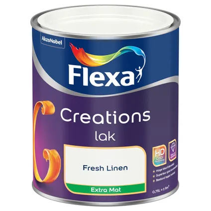 Flexa lak Creations extra mat fresh linen 750ml 3