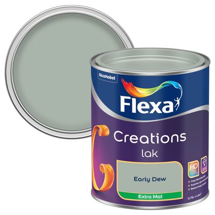 Flexa lak Creations extra mat early dew 750ml